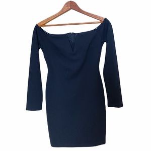 Lulus Off Shoulder Long Sleeve Mini Dress